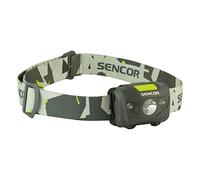 Sencor SLL 55 - Torch Flashlight with Headband, Grey, Plastic, IPX5, 3 lamp (S), LED)