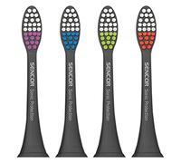 SENCOR SOX 002 Sonic Protection SOX Toothbrush Heads 4 Pack in Compact Packaging Black