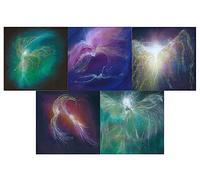 'Send Angel Blessings to Loved Ones' Art Greeting Cards - Spiritual/Inspirational/Angel Design Blank Cards with envelopes by Artist Naomi Walker (Mixed)