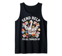 Send Help Im All Tangled Up Tank Top