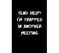 SEND HELP! I'M TRAPPED IN ANOTHER MEETING: NOTEBOOK / JOURNAL 120 Pages, 6 x 9 size /best gift