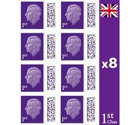 Send It By 1st Class Barcoded Stamps (Pack of 8) - Self-Adhesive UK Postage for Letters & Cards
