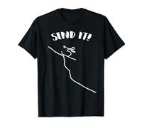 Send it Ski Jump Downhill Skiing for Skier Value Graphic T-Shirt