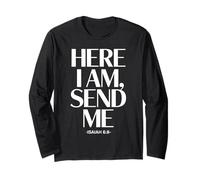 Send Me Isaiah 6 8 Bold Christian Bible Verse Faith Long Sleeve T-Shirt