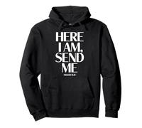 Send Me Isaiah 6 8 Bold Christian Bible Verse Faith Pullover Hoodie