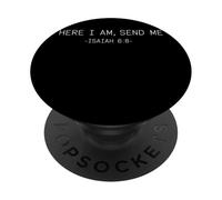 Send Me Isaiah 6 8 Minimalist Bible Verse Christian Faith PopSockets Adhesive PopGrip