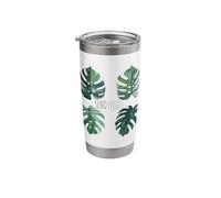 Send Nodes Monstera Stainless Steel Insulated Tumbler