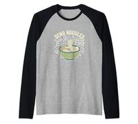 Send Noodles Ramen Japanese Cuisine Culinary Ramen Lover Raglan Baseball Tee