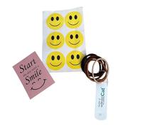 Send Smile Pack & heartfelt Message To Uplift and Cheer Up A Friend with Pack of Pony Hair Bands Ties - Practical present