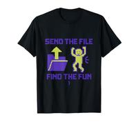 Send The File Find The Fun Retro Arcade Design T-Shirt