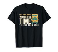 Send Them Back to School Funny Yellow Bus Retro Design T-Shirt