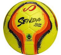 SENDA Belem Training Futsal Ball, Fair Trade Certified, Yellow/Red/Orange/Black, Size 4 (Ages 13 & Up)