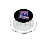 Sendai City 80s Synthwave Koi Carp Japan Sendai PopSockets PopGrip for MagSafe