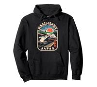 Sendai Tohoku Japan Shinkansen Retro Bullet Train Kanji Pullover Hoodie