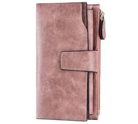 SENDEFN Ladies Purse,Large Capacity Genuine Leather Women's Wallet with Multiple Card Slots