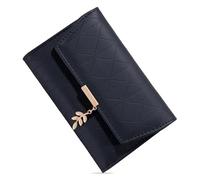 SENDEFN Purses for Women RFID Blocking Ladies Purse Tri-Folded Wallet for Women Leaf Pendant Zipper Coin Purse with Multiple Card Slots