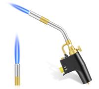 SenDeluz MAPP Gas Torch, Portable High Intensity Torch Trigger Start Propane Torch Head Plumbing Soldering Blow Torch Professional Brazing Torch for Welding Machine Maintenance Cooking Melting