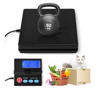 SenDeluz Postal Parcel Weigh Scale, 110lbs x 0.2 oz Digital Shipping Weighing Scale with LCD/Hold/Tare Function, Lightweight Digital Postage Scale for Packages Luggage Post Office