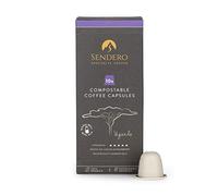 Sendero | 100 Compostable Specialty Coffee Capsules | Compatible for Original Nespresso® Pods | Ethical & Fair Trade | Coffee Pods (Uganda)