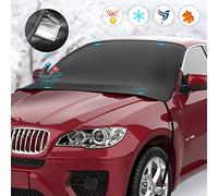 Senders Car Windscreen Cover Frost Protector Car Windshield Cover Magnetic Snow Cover Windscreen Protector Resistant Snow Frost Ice Sun UV Dust Water, Fits Most Cars SUV, 175 * 120cm