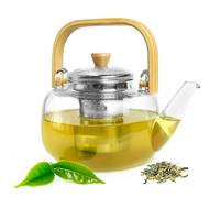 Sendez Glass Teapot With Stainless Steel Infuser And Handle 950 ml