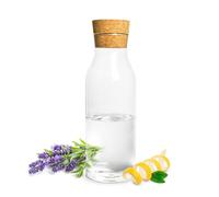 Sendez Glass Water Pitcher 1 L With Cork Lid, Decorative, Dishwasher Safe