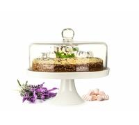 Glass domed cake, cheese plate, made of porcelain
