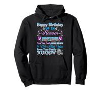 Sending Birthday Wishes to My Brother in Heaven Pullover Hoodie