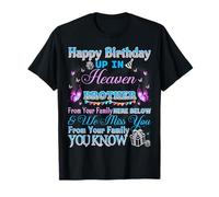 Sending Birthday Wishes to My Brother in Heaven T-Shirt