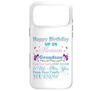 Sending Birthday Wishes to Our Grandson in Heaven Case for iPhone 17 Pro Max