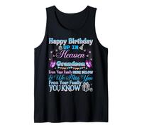 Sending Birthday Wishes to Our Grandson in Heaven Tank Top