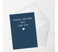 Sending Christmas Hugs From Afar Greetings Card - Standard Card