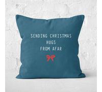 Sending Christmas Hugs From Afar Square Cushion - 50x50cm - Soft Touch