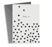 sending love hearts Thinking of you Card 13787