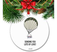 Sending You Lots of Love - Sending hugs Gifts, Thinking of You Missing You Ceramic Keepsake Gift, 2025 Emotional Support Christmas Ornament