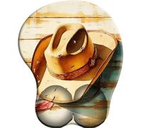 SENDJJ 3D Mouse Mat with Gel Wrist Rest -Non-slip Once Upon a Time in the West Rubber base Mouse Pad- Ergonomic Comfort Mousepad Wrist Support for Computer Laptop Office&Home