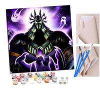 SENDJJ Paint by Numbers for Adults and Beginner Cartoon Egyptian God Anubis (29) Kits On Canvas Without Frame DIY Color Oil Painting Acrylic Paints,Home Wall Decor 40X40CM