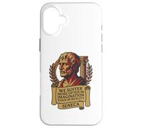 Seneca Quote Stoic Philosophy Imagination Suffering Case for iPhone 16 Plus