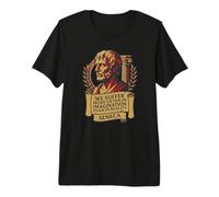 Seneca Quote Stoic Philosophy Imagination Suffering Premium T-Shirt