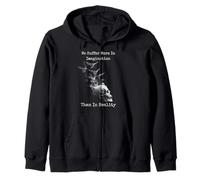 Seneca Quote We Suffer More In Imagination Than Reality Zip Hoodie