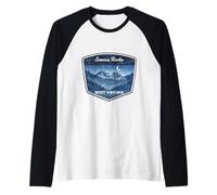 Seneca Rocks West Virginia Mountain Hiking Camping Nature Raglan Baseball Tee