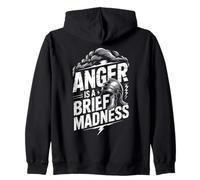 Seneca Stoic Philosoper Quote Motivational Stoicism Graphic Zip Hoodie
