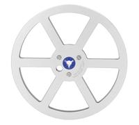 SENECESLI 1/4 7 Inch Empty Take Up Reel to Reel, Aluminum Alloy 6 Holes Sound Tape Pickup for Universal Tapes, 1/4 Inch Nab for Recording Open (Silver)