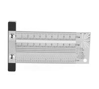 SENECESLI 100mm T Square Marking Ruler with 1/32 Inch Accuracy, Ideal for Woodworking Layout Tool, Great for Drill Press