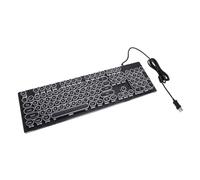 SENECESLI 104 Keys RGB Mechanical Gaming Keyboard, Backlit USB Wired Keyboard with Blue Switch, Computer Keyboard for Desktop PC (Black)