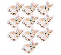 SENECESLI 10Pcs Iron On Patches Little Bunny Design Durable for DIY Projects, 1.97 X 1.38in, Clothes, Bags, Cotton