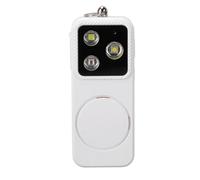 SENECESLI 150dB Personal Alarm with 4 Lighting Modes, USB-C Rechargeable, Compact Keychain Alarm for Night Runs Camping And Distress Signals Enhancing Nighttime Security (White)