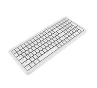 SENECESLI 2.4G Wireless Keyboard, Compact 105 Keys Full Sized Silent Computer Keyboard with Numeric Keypad, 12 Multimedia Shortcut Keys, Full Size Keypad for Computer Laptop (White)