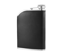 SENECESLI 240ml Stainless Steel Wine Bottle, Leak Proof Design, Consistent Taste Experience, Lightweight Portable Hip Flask for Camping Outdoor Activitie Wedding Party Gift (Black)