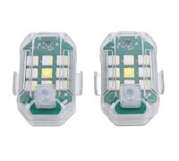 SENECESLI 2PCS Drone LED Flashing Light Strobe Lamp Remote Control Hook and Loop for Collision Prevention NEO for AIR 3S [Versatile Color Options] for Safer Flights